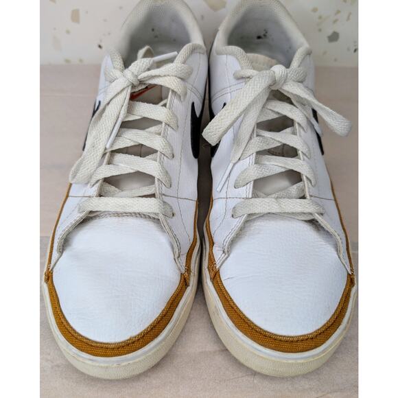 Nike Court Legacy White Desert Ochre Cu4150-102 Men's Shoes Size 11 - Picture 5 of 8